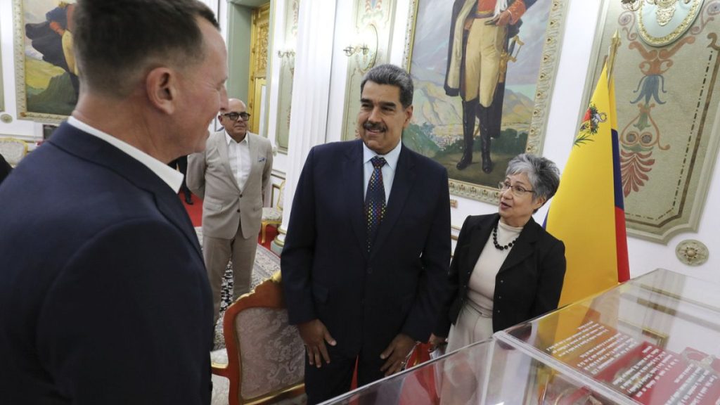 Venezuelan President Nicolas Maduro with Richard Grenell, President Donald Trump