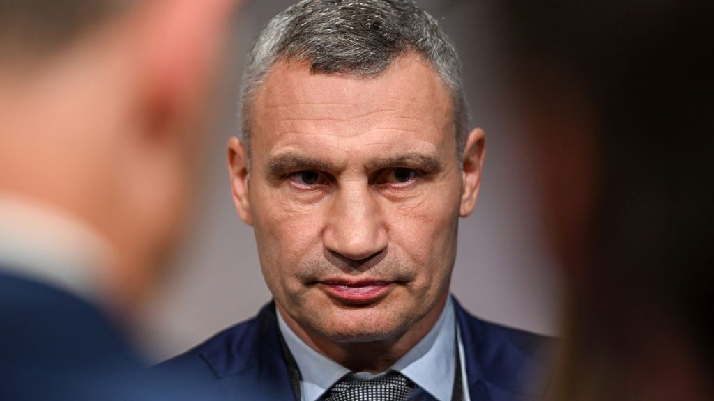The Mayor of Kyiv Vitali Klitschko