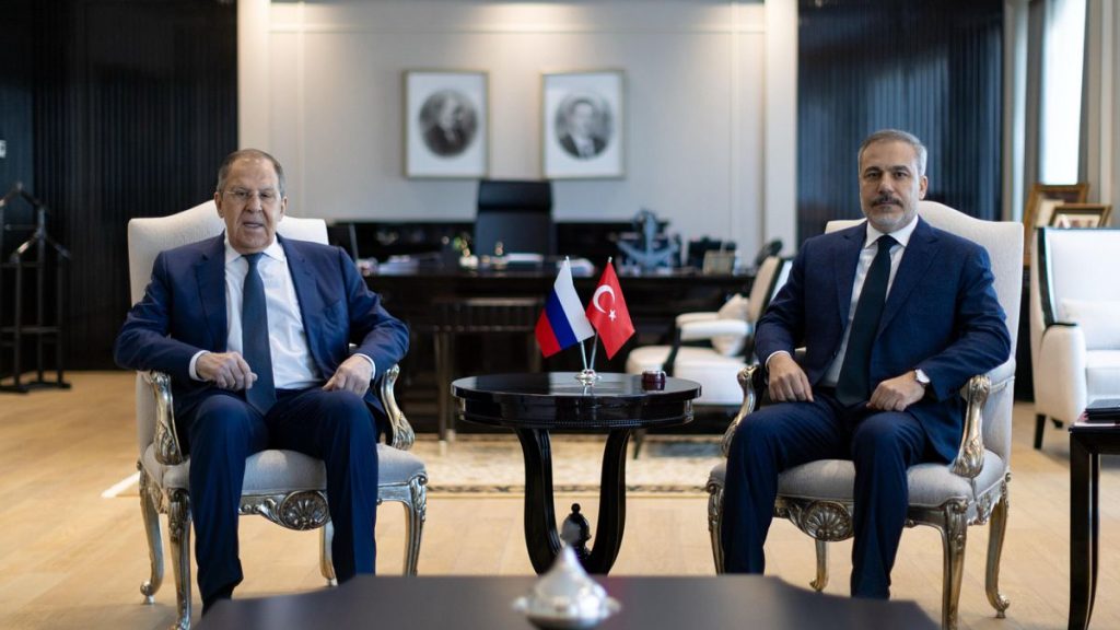 Foreign Minister Hakan Fidan met with Russian Foreign Minister Sergey Lavrov in Ankara.