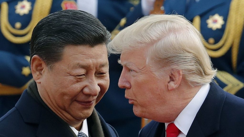 File picture of President Trump and Chinese President Xi Jinping with whom, Trump insists, he has a