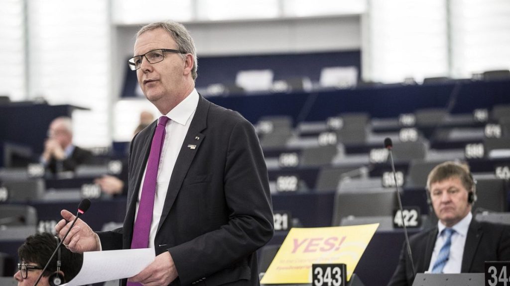 Axel Voss during a plenary session in the European Parliament in Strasbourg.