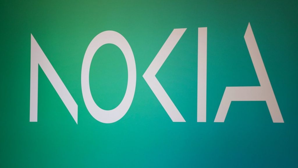 File photo of the Nokia logo seen in the Mobile World Congress 2023 in Barcelona, Spain, Tuesday, Feb. 28, 2023.