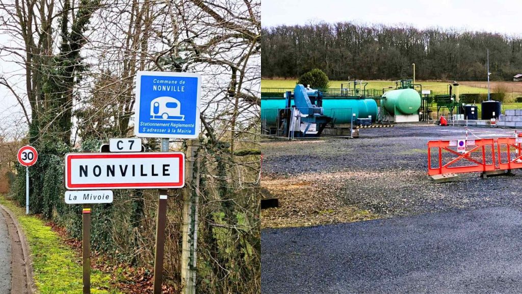 Bridge Energies drill for oil in the French village of Nonville