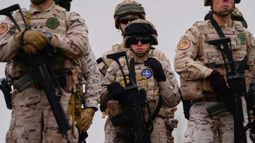 Special forces from Spain stand after the end of the second day of the Steadfast Dart 2025 exercise