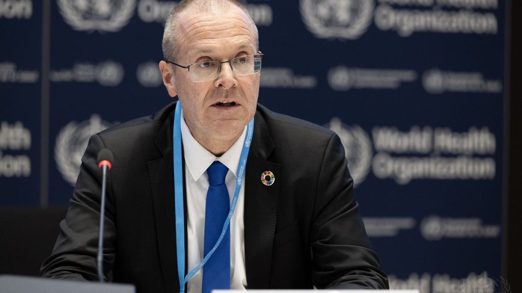 WHO Europe’s director, Hans Kluge, appeared on Wednesday in the European Parliament.