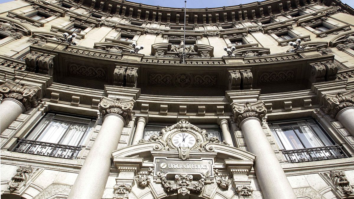 File photo of the Unicredit bank headquarters, in Milan, Italy, Thursday, Jan. 5, 2012.