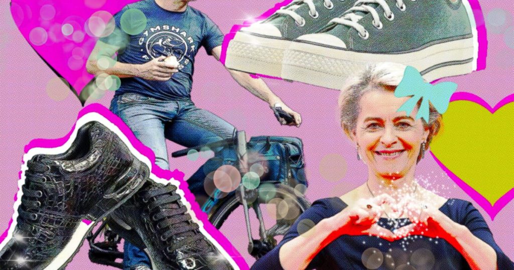 Von der Leyen et Rutte Rock Casual Sneakers Regarde la retraite de l'UE
