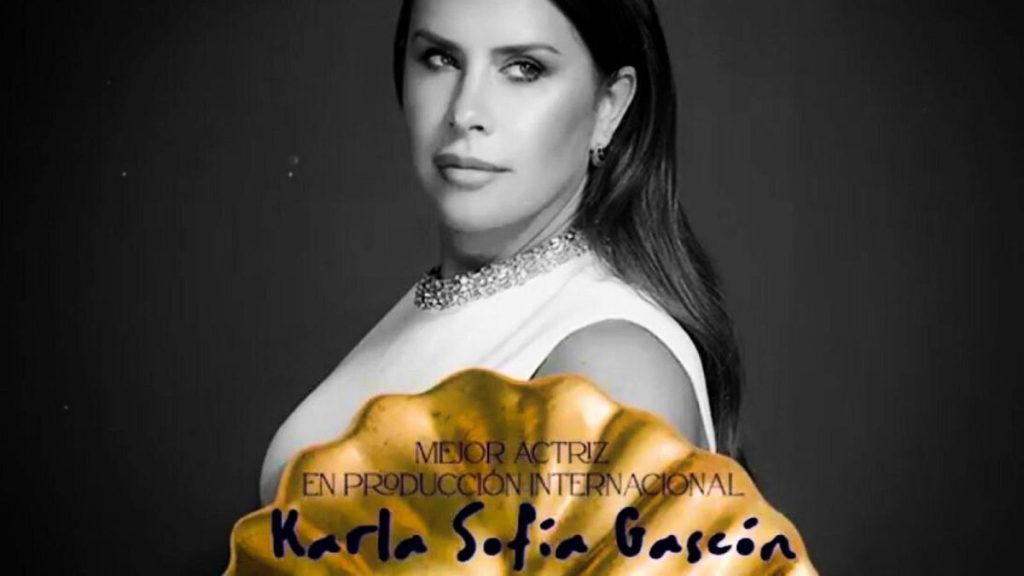 Karla Sofía Gascón speaks out during her first award win since tweet scandal