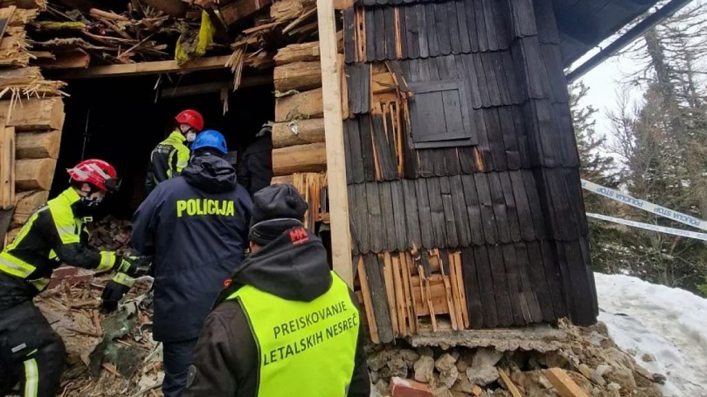 The plane crashed into a mountain hut on Velika Planina mountain in Slovenia, 11 March 2025