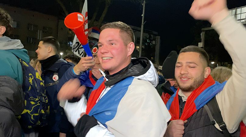 Protestation des étudiants à Niš, en Serbie