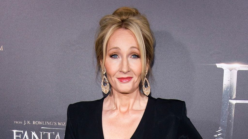 J.K. Rowling at the world premiere of