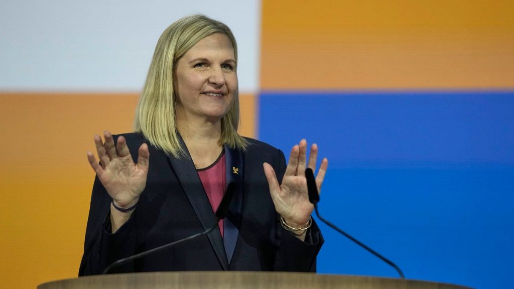 Kirsty Coventry after she was announced as the new IOC President at the International Olympic Committee 144th session in Greece, 20 March, 2025