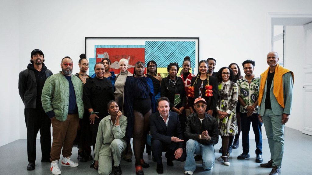 Getting the band together: Pharrell Williams, Emmanuel Perrotin, Louise Thurin and other artists participating in the exhibition