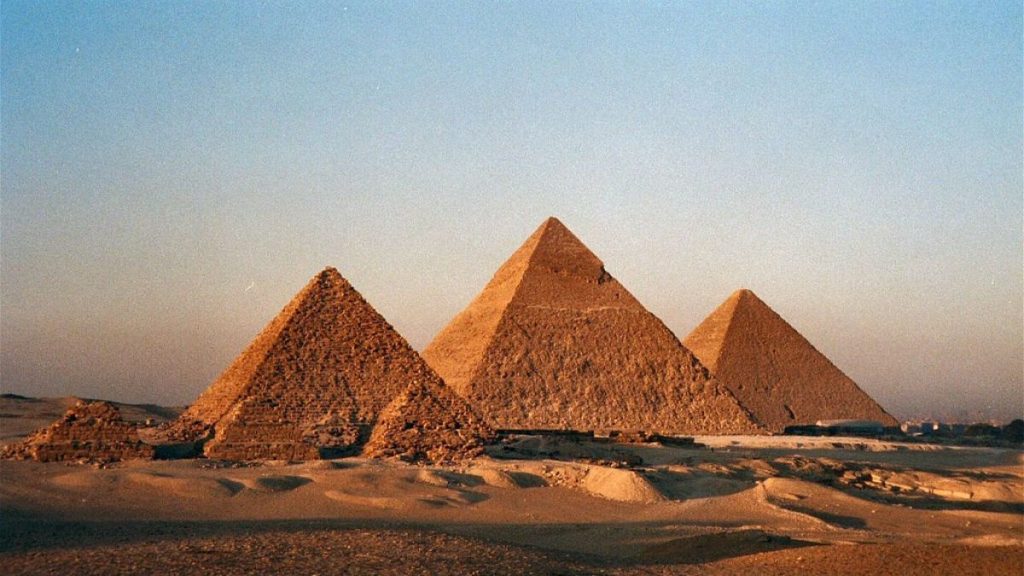 The Pyramids at Giza.