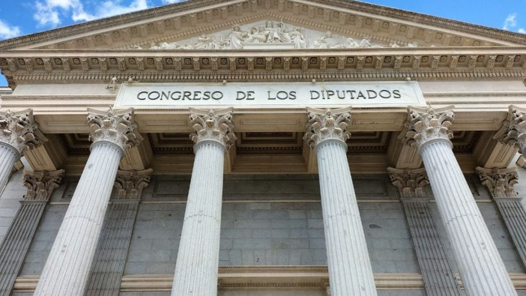 The Spanish parliament in Madrid.