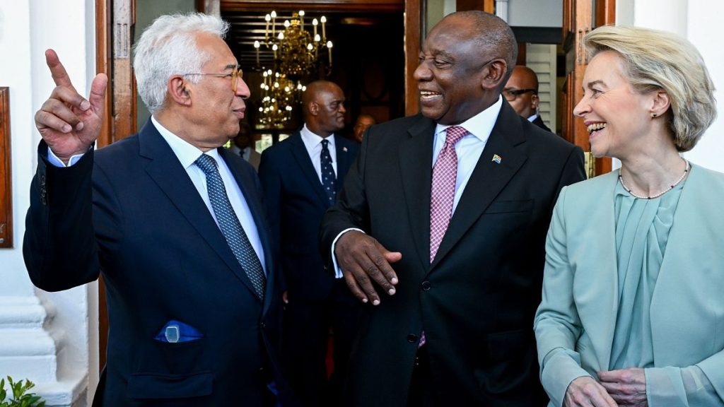 Von der leyen and Costa in Cape Town