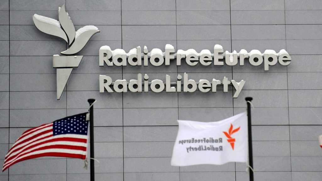 The headquarters of Radio Free Europe/Radio Liberty in Prague.