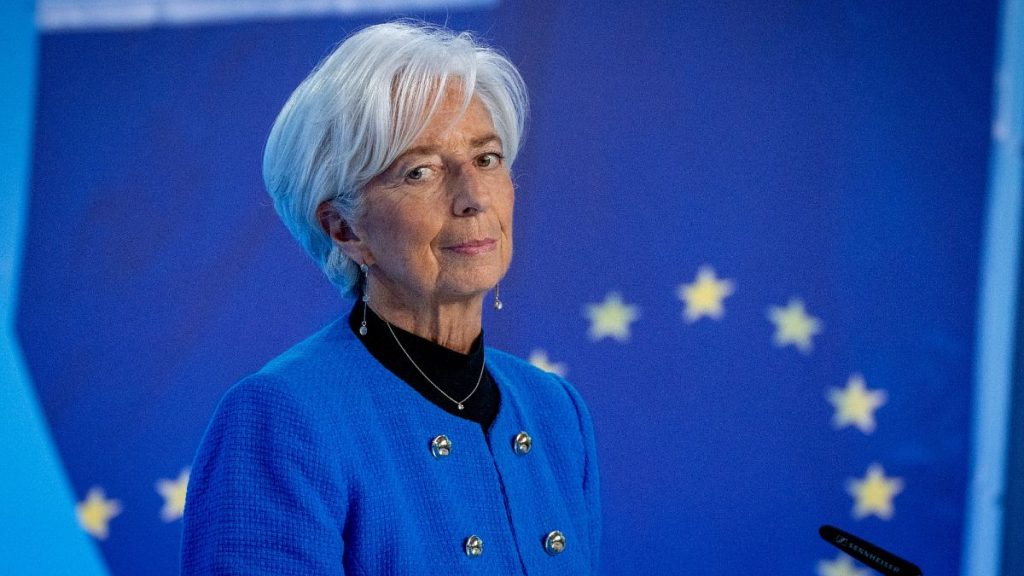 President of European Central Bank Christine Lagarde attends a press conference following a meeting of the ECB governing council in Frankfurt, Germany, Thursday, Jan.30, 2025.