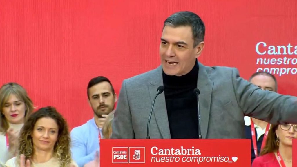 Pedro Sánchez in the closing speech at the PSOE congress in Cantabria
