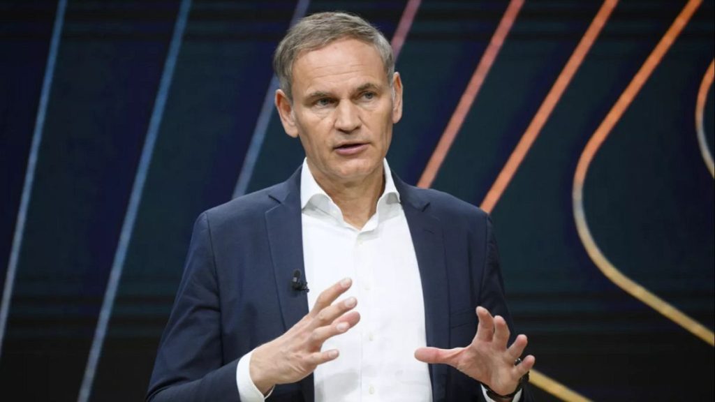 Oliver Blume, Chairman of the Board of Management of Volkswagen AG and Porsche AG, speaks at the Volkswagen Group