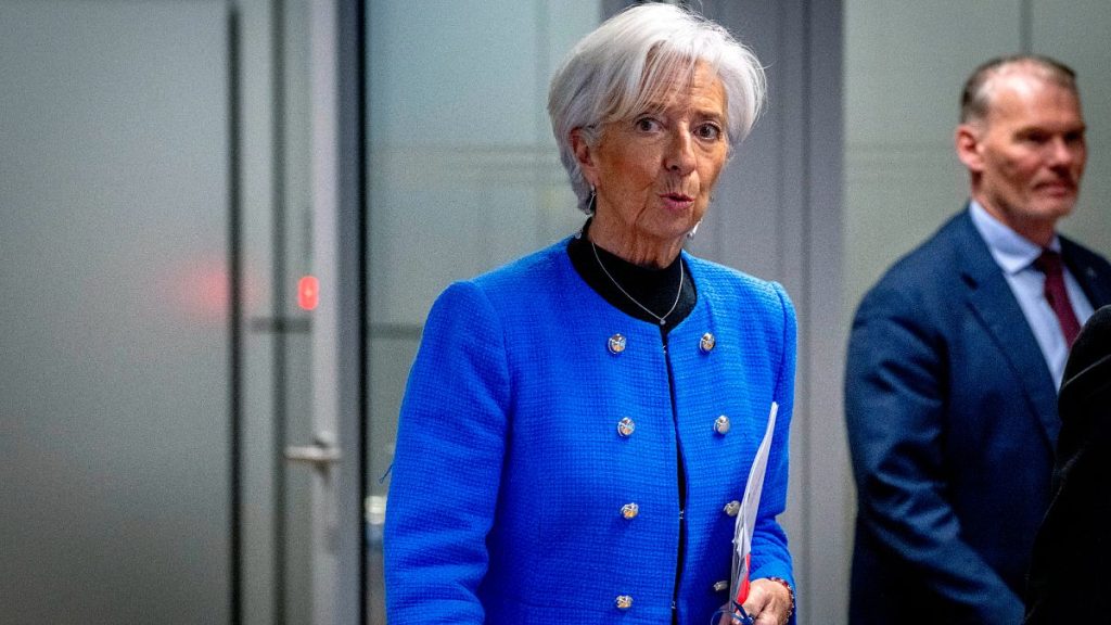 President of European Central Bank Christine Lagarde attends a press conference following a meeting of the ECB governing council in Frankfurt, Germany. 30 January 2025.