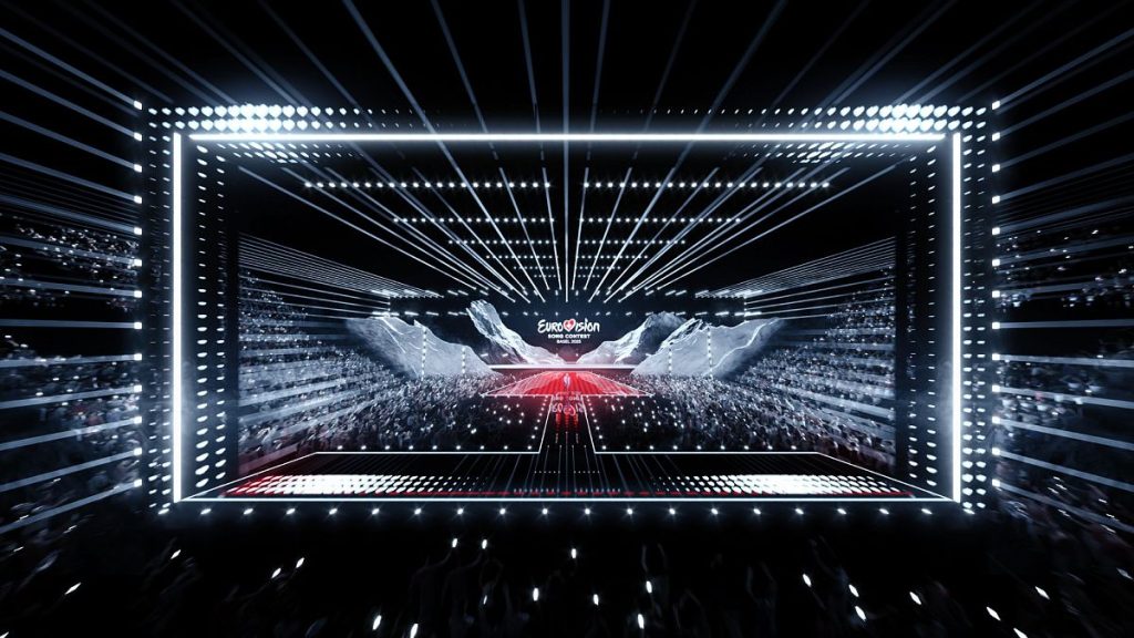 Stage design for the 69th Eurovision Song Contest in Basel.