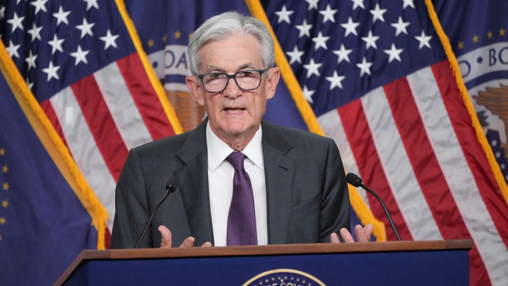 Federal Reserve Chair Jerome Powell speaks during a news conference after the Federal Open Market Committee meeting. 19 March 2025.