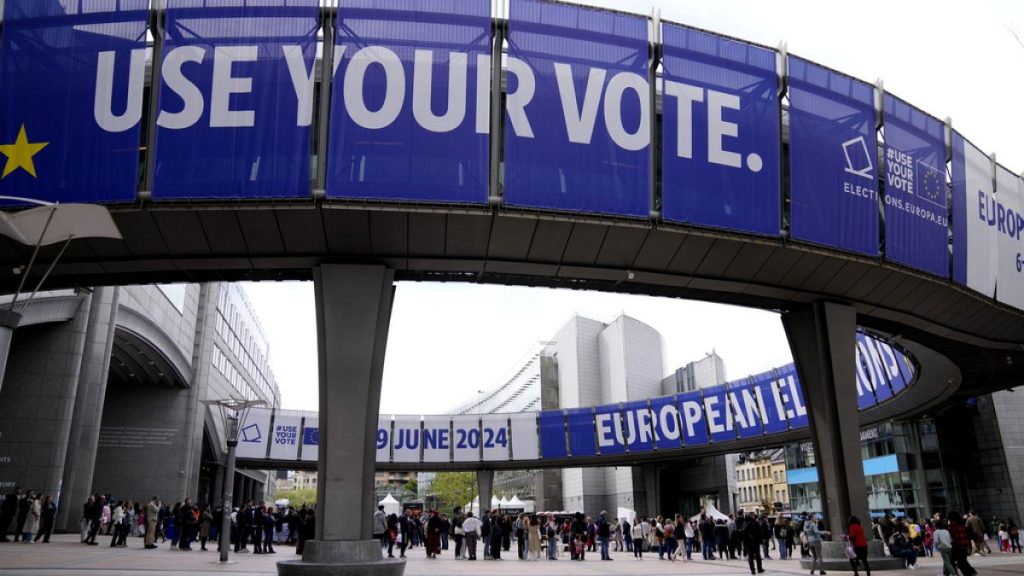 European Parliament building in Brussels