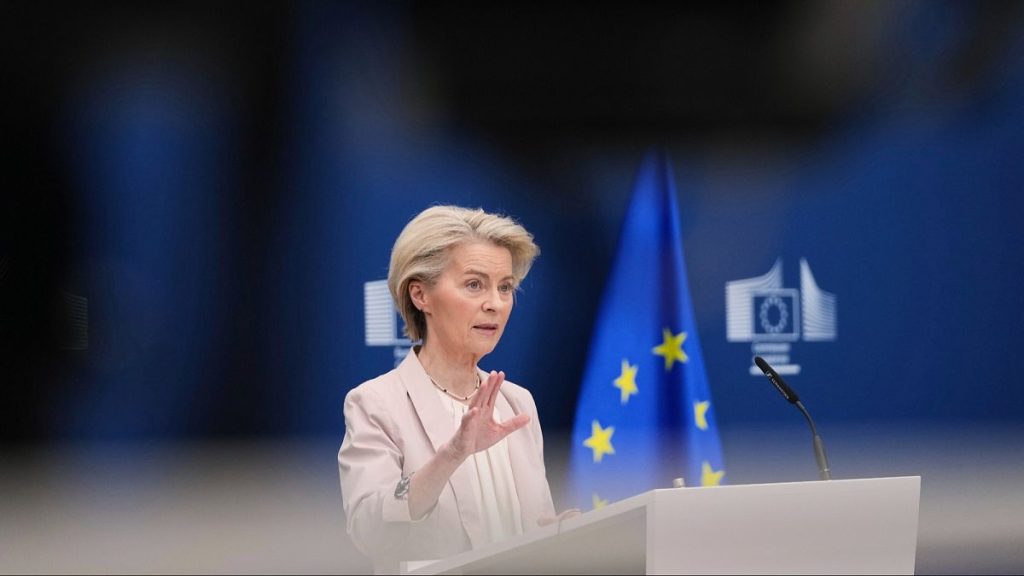 European Commission President Ursula von der Leyen at EU headquarters in Brussels, March 3, 2025.