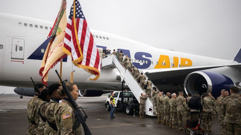 A group of soldiers with the US Army
