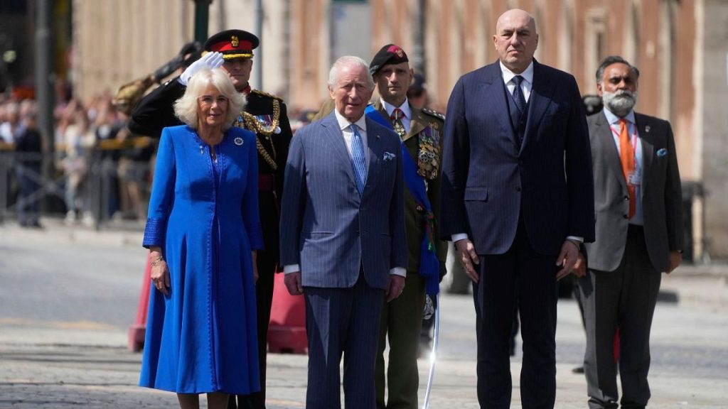 King Charles III and Queen Camilla pay their homage at the Unknown Soldier