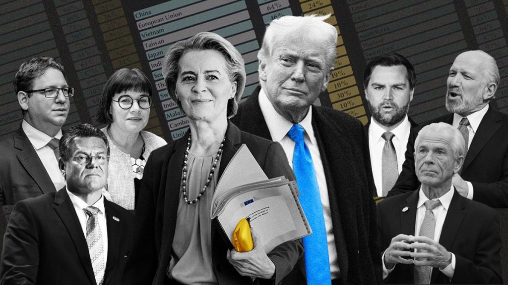 The main characters of the EU-US trade talks.