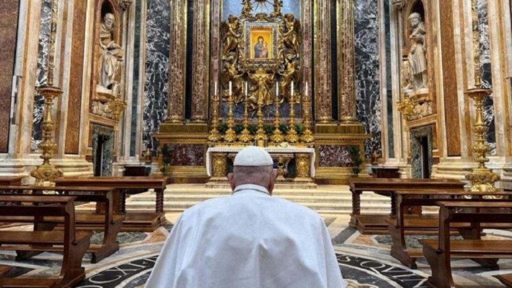 Pope Francis at Santa Maria Maggiore
