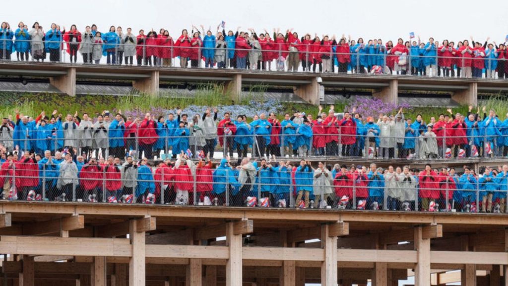 Participants sing Beethoven