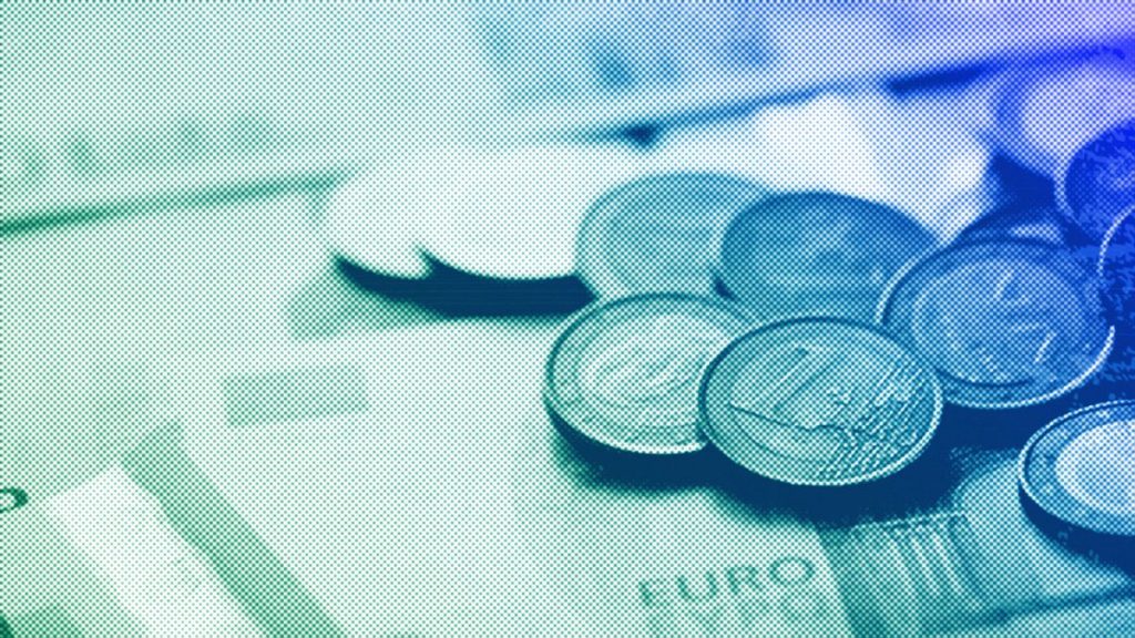 File photo - Euro coins and bank notes