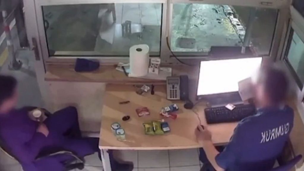 An officer detained in the operation was filmed with a hidden camera