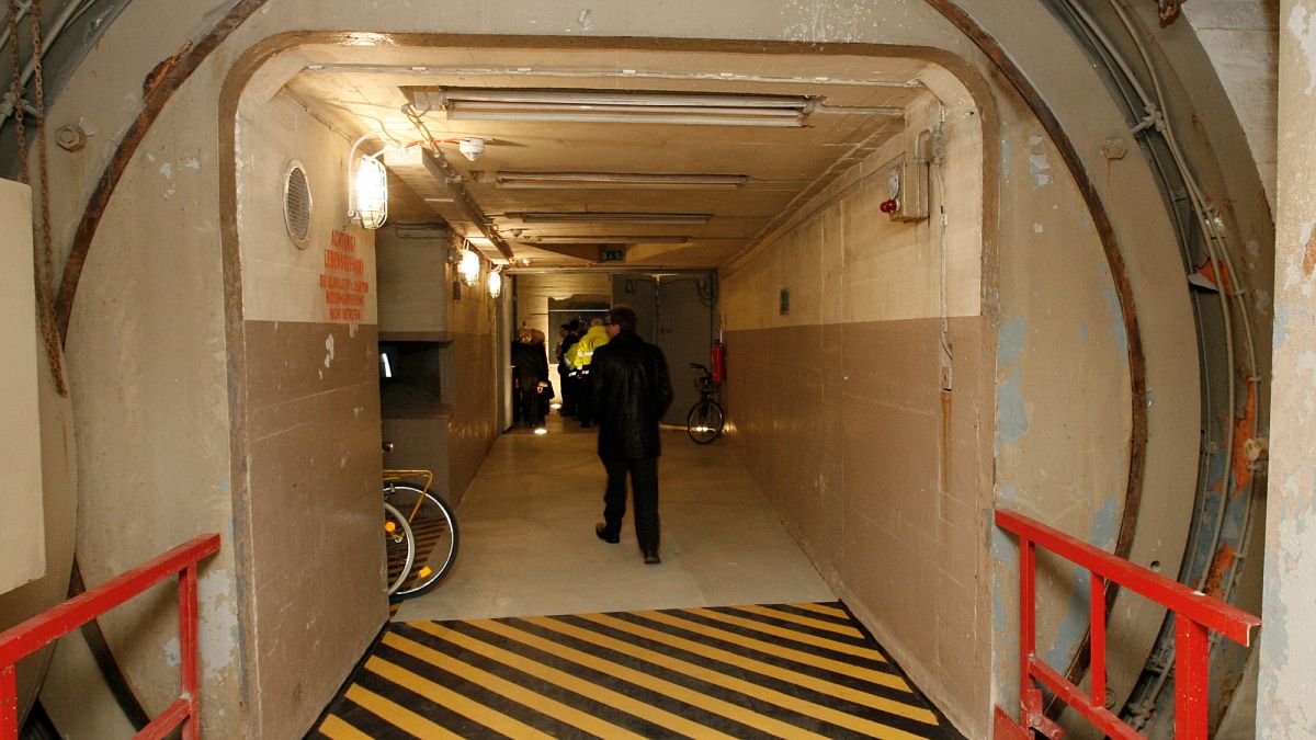 A sluice door is seen in the former