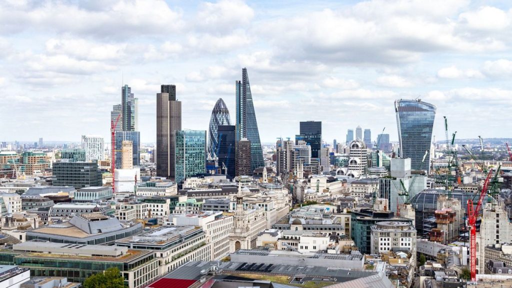 Aerial view of London, United Kingdom