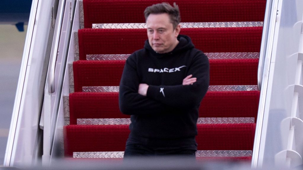 FILE: Elon Musk arrives on Air Force One at Philadelphia International Airport, 22 March 2025