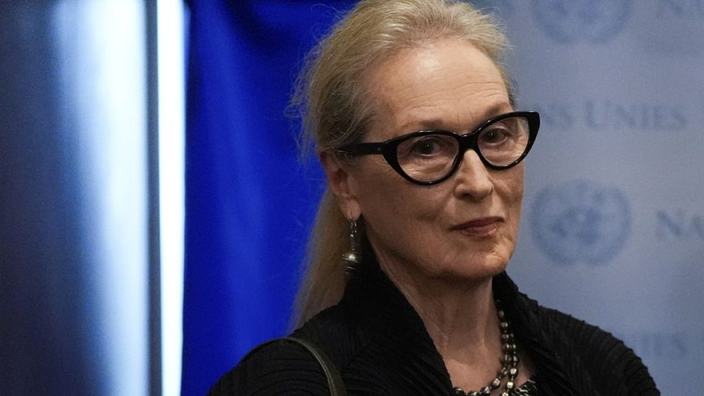 Actress Meryl Streep at the 2024 UN general assembly in New York, September 2024