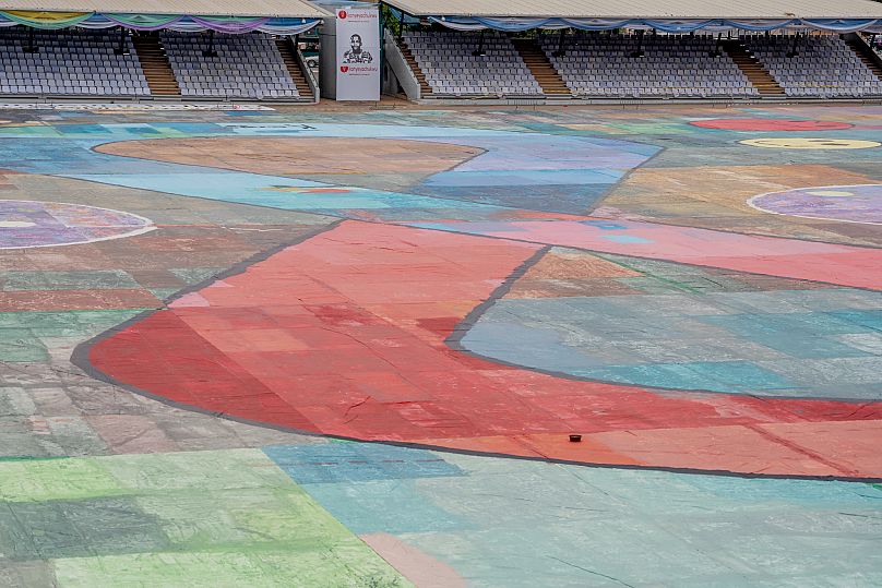 Vue de la peinture sur toile de Kanyeyachukwu Tagbo-okeke