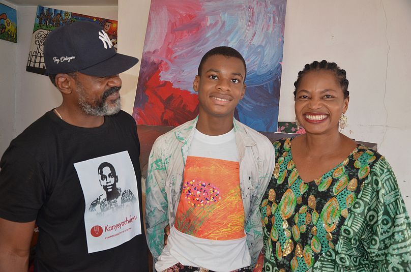 Kanyeyachukwu tagbo okeke avec sa famille