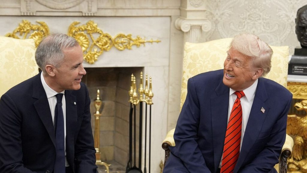 Le Premier ministre du Canada Mark Carney rencontre Donald Trump à la Maison Blanche pour discuter des liens bilatéraux,