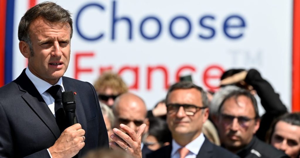 Macron annonce 20 milliards d'euros d'investissement étranger frais au milieu des troubles économiques
