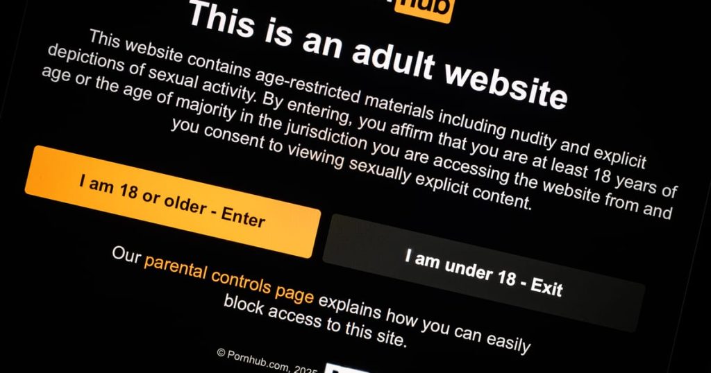 Pornhub pour suspendre le porno en France