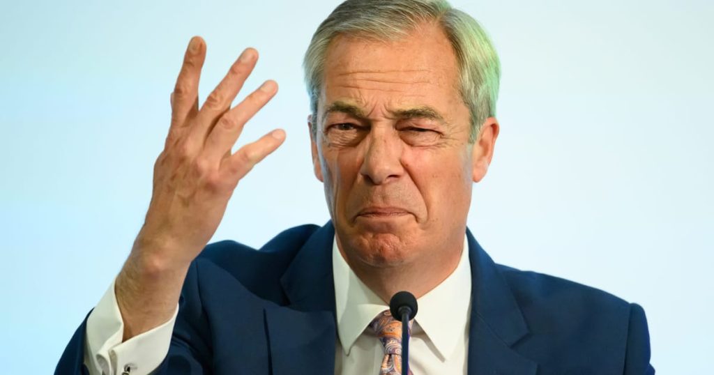 La fête de Farage se déchaîne à Macron 'Snub'