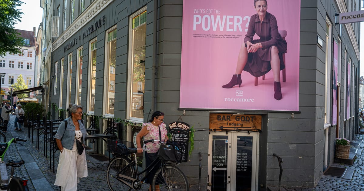 Margrethe Vestager, modèle de chaussures