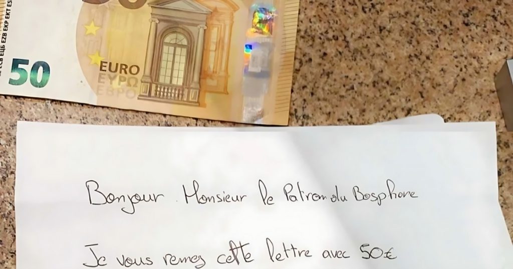 10 ans après avoir fui l’addition cette mère envoie 50 € et une lettre au restaurateur