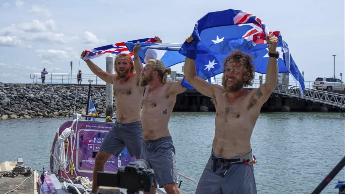 Les trois frères écossais qui ont établi un record du monde pour la plus rapide Pacific Row - en 139 jours