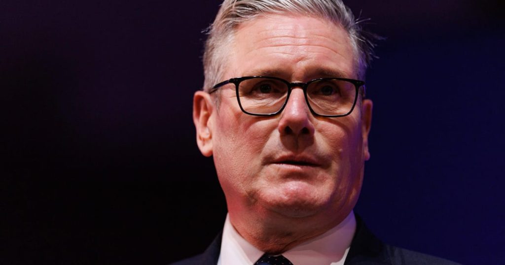 Britain’s Keir Starmer, under friendly fire, tries to hoist his flag